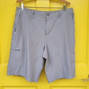 O’Neill Men’s Hybrid Performance Shorts Gray Griffin 4-Way Stretch Size 34